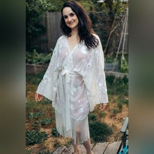 Lilah Fringe Robe BHLDN